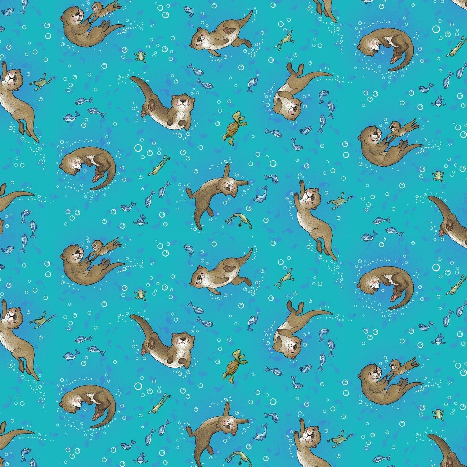Underwater Otters