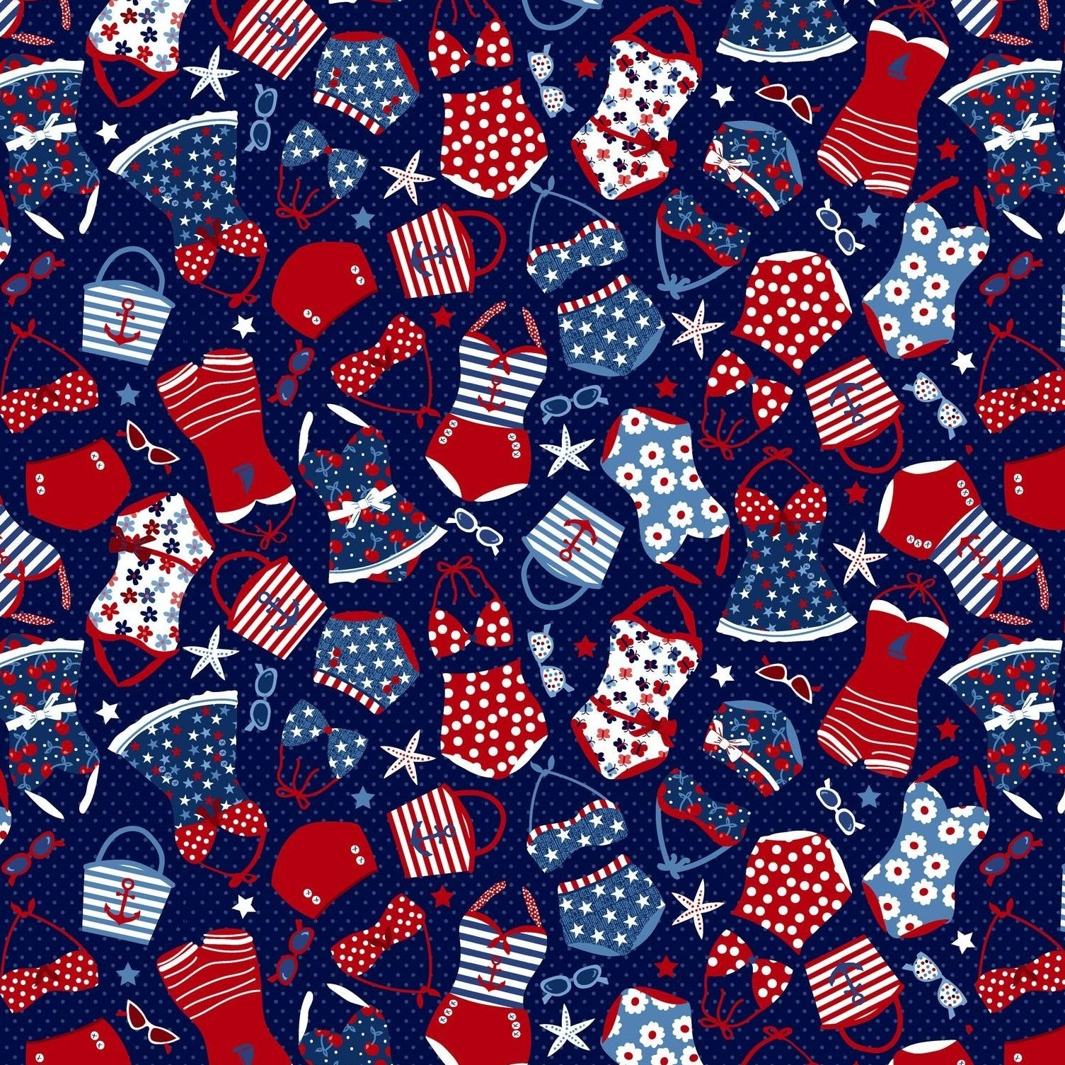 Star Spangled Bathing Suits