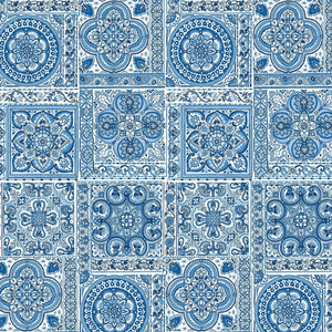 Bluesette Tiles Blue & White - Full Yard