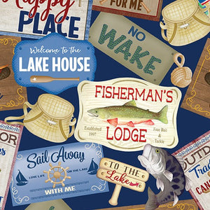 Lake House Signs Navy