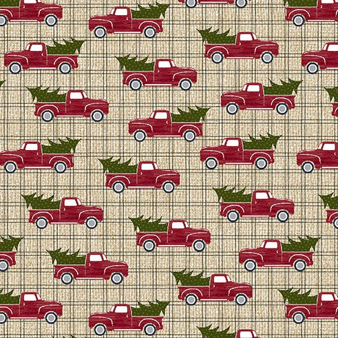 Red Truck Holiday Beige